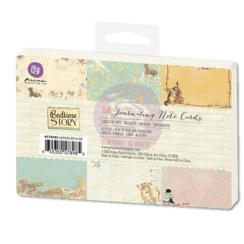 Paper Pad ATC 6”x4” Prima Bedtime Story Journaling Notecards Marketing