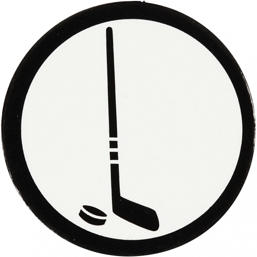 Die cuts Silhouette Ishockeyklubba 20 st Pappersfigurer