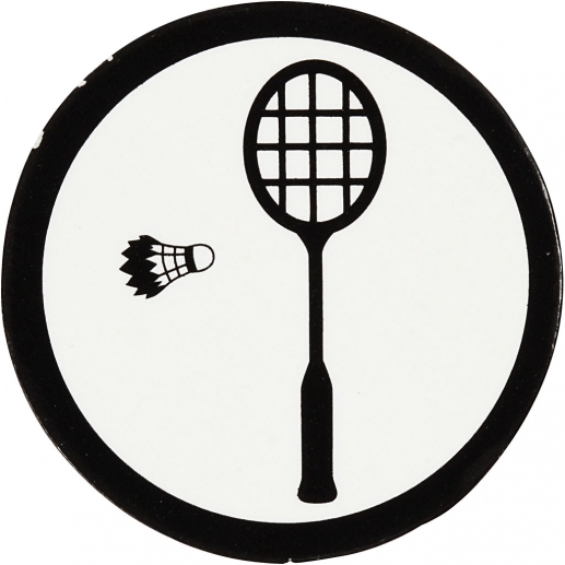 Die cuts Silhouette Badminton 10 st Pappersfigurer