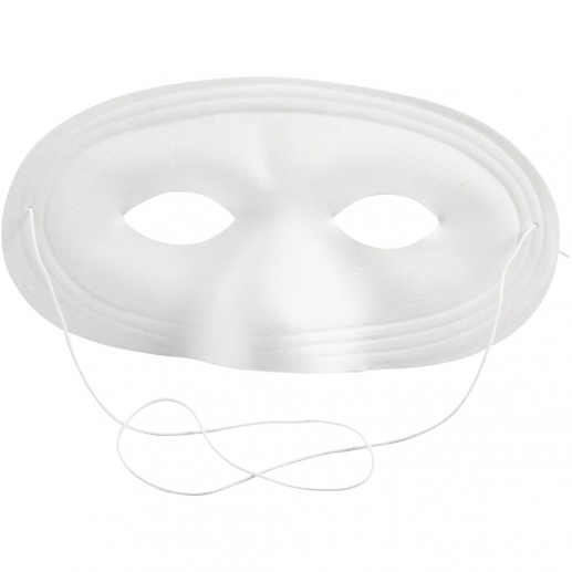 Vit Ögonmask Maskerad B: 17,5 cm 12 st Masker