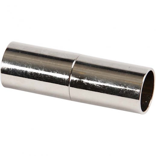 Magnetlås L: 23 mm Hål: 6 Försilvrad 2 st