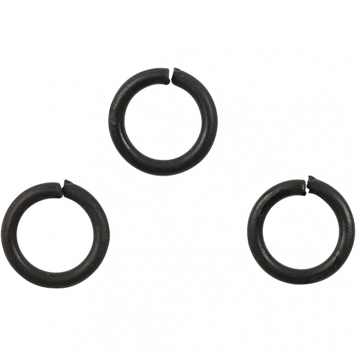 O-ring dia. 7 mm Svart 50 st Jumprings till scrapbooking, pyssel och hobby
