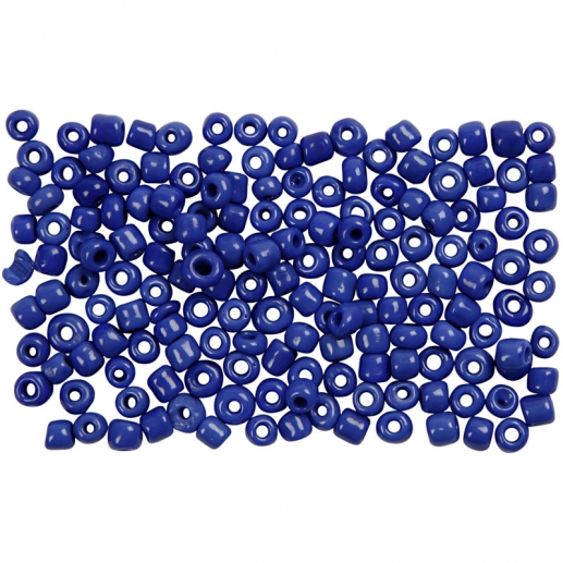 Seed Beads 3 mm Blå 500 gram pärlor, smyckestillverkning