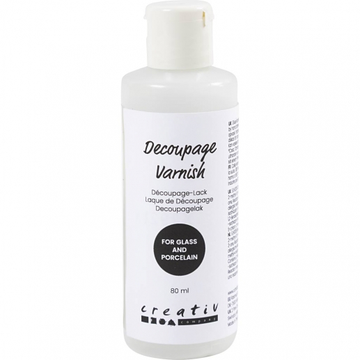 Decoupagelack 80 ml - Blank - För Glas och Porslin