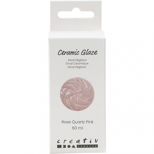 Flaska med rose keramikglasyr 60 ml, packshot.