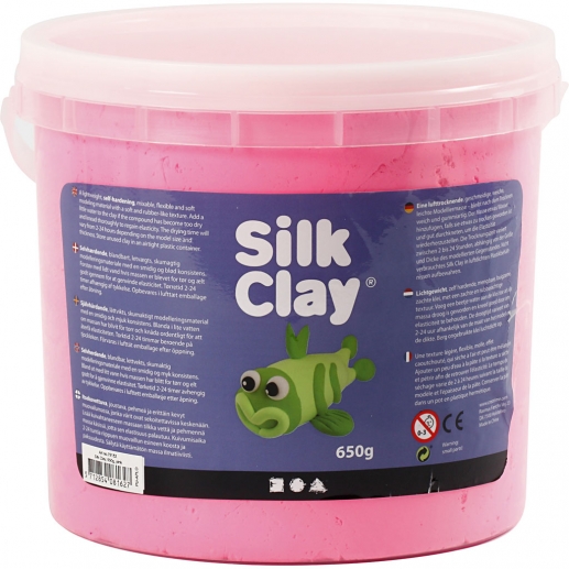 Silk Clay Rosa 650 g Lera till scrapbooking, pyssel och hobby