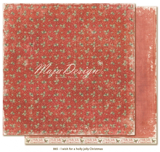 Papper Maja Design I wish for a holly jolly Christmas Julpyssel
