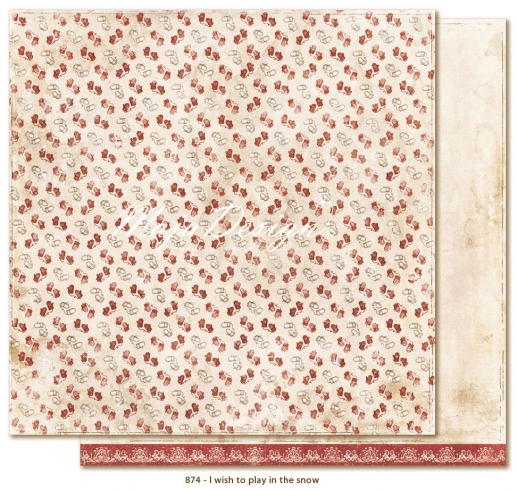 Papper Maja Design I wish to play in the snow Julpyssel