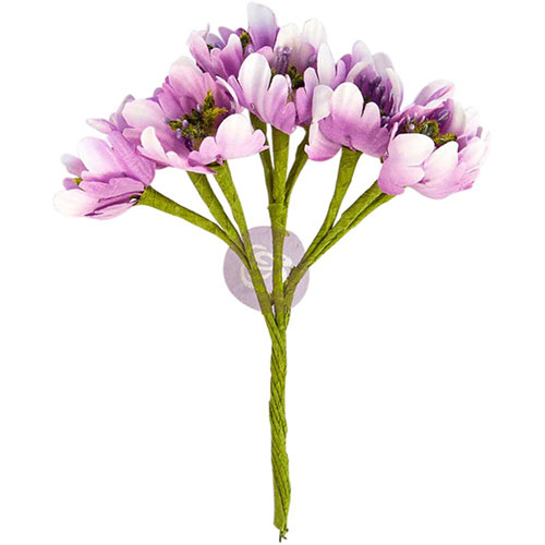 Pappersblommor pappersrosor Prima Flower Bundles 9 st Lavender Dekorationer DIY