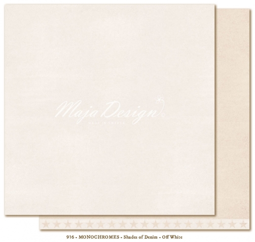 Maja Monochromes Shades of Denim Off White Cardstock Design 12"x12"