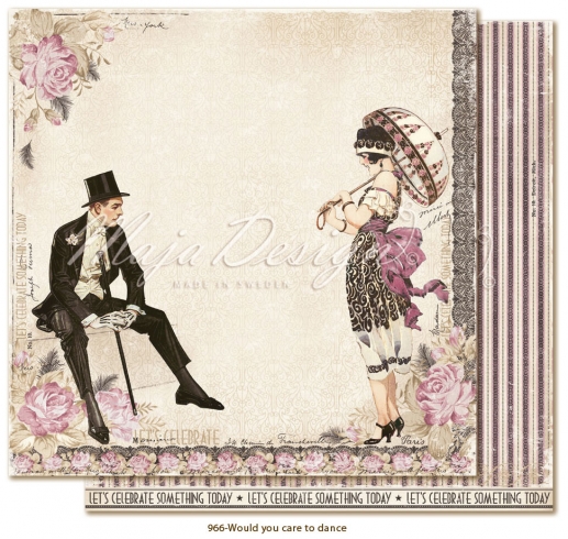 Papper Maja Design Celebration Would you care to dance? Mönstrade