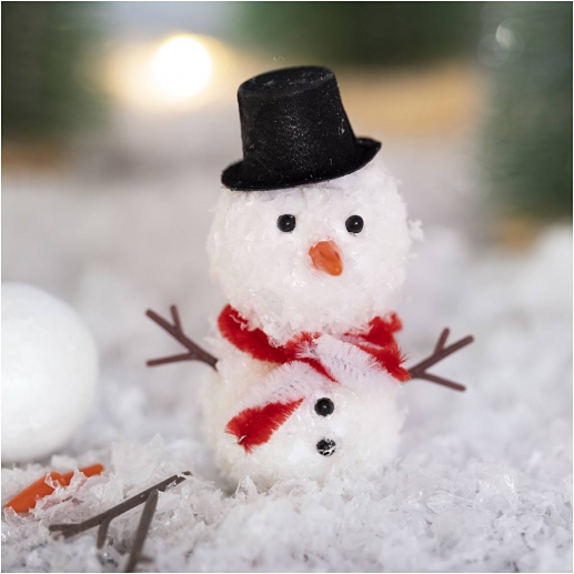 Nissedörr Mini Pysselkit - Nissen Bygger Snögubbe
