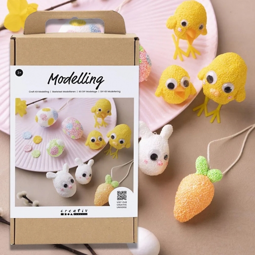 DIY Kit - Påskpyssel med Foam Clay till Påskris