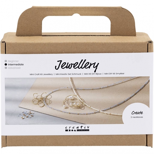 DIY Kit Smycken - Halsband Med Hängsmycke - Förgylld
