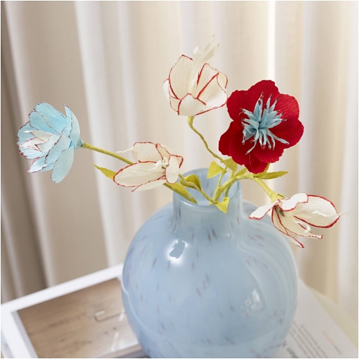 Mini DIY Kit - Kräppblommor - Harmonifull Blomster