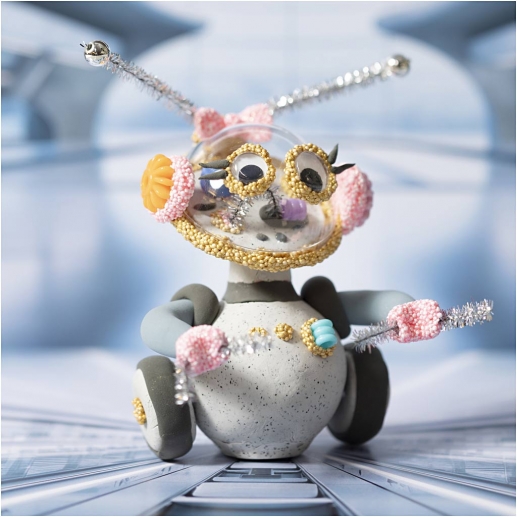 Mini DIY Pysselkit - Roboten Emilia - Av Silk Clay Lera