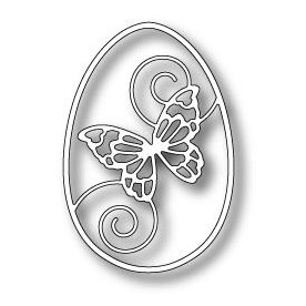 Dies Memory Box Butterfly Swirl Egg Stansmaskin