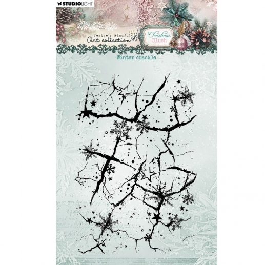 Clearstamps - Christmas Blush Winter Crackle - Studio Light