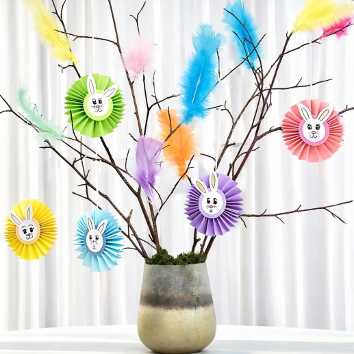 Påskpyssel Kaniner i Påskris Beskrivning Pysseltips