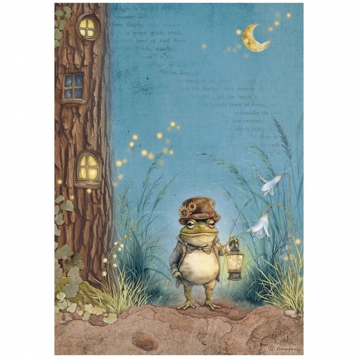Decoupage Papper Stamperia - Mr Frog - Hidden Grove