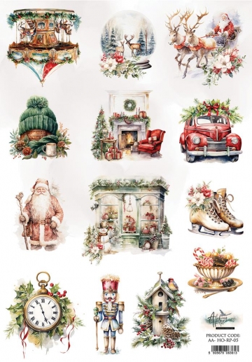 Decoupage Papper Alchemy of Art - Ho Ho Ho