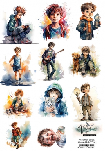 Decoupage Papper Alchemy of Art - Happy Time