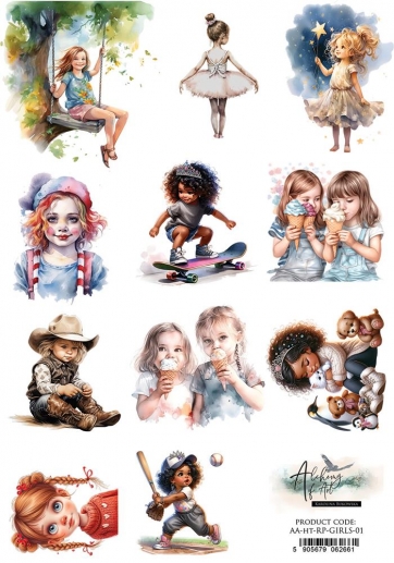 Decoupage Papper Alchemy of Art - Happy Time