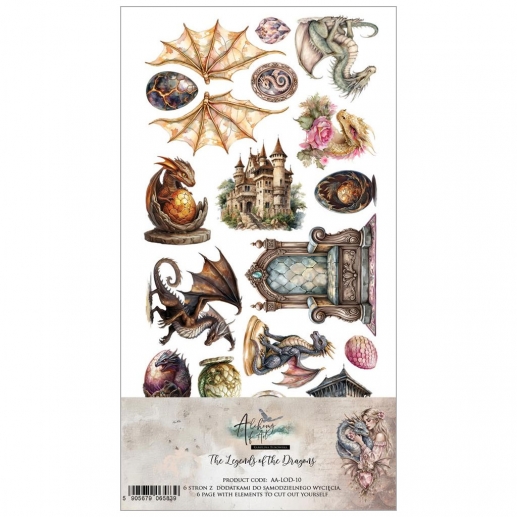 Paper Pack Extra Set - Klippark The Legends Of The Dragons - Alchemy of Art