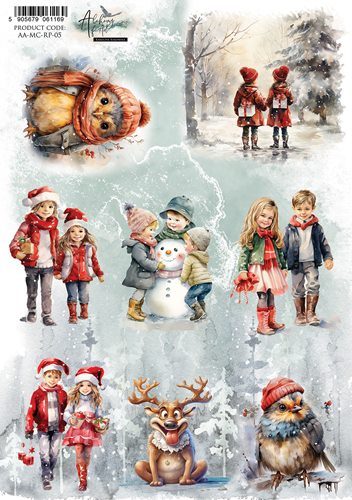 Decoupage Papper Alchemy of Art - Merry Christmas