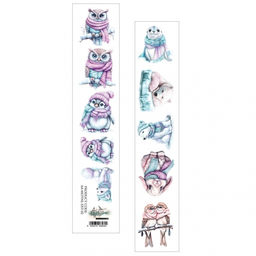 Cut out Strip - Magic of the Northern Lights Animals - Alchemy of Art