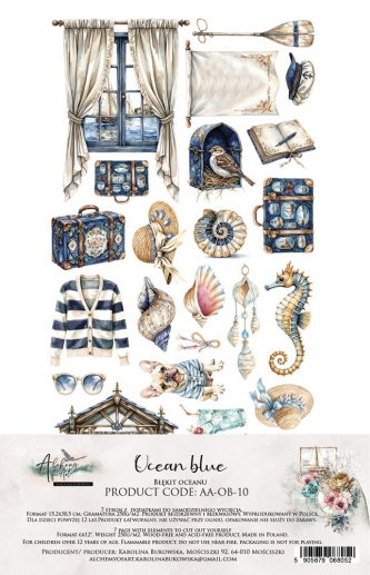 Paper Pack 6x12 - Klippark Ocean Blue - Alchemy of Art