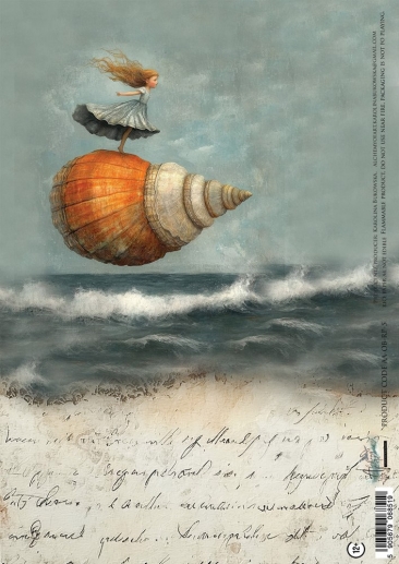Decoupage Papper Alchemy of Art - Ocean Blue 05