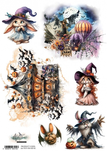 Decoupage Papper Alchemy of Art - Trick or Treat