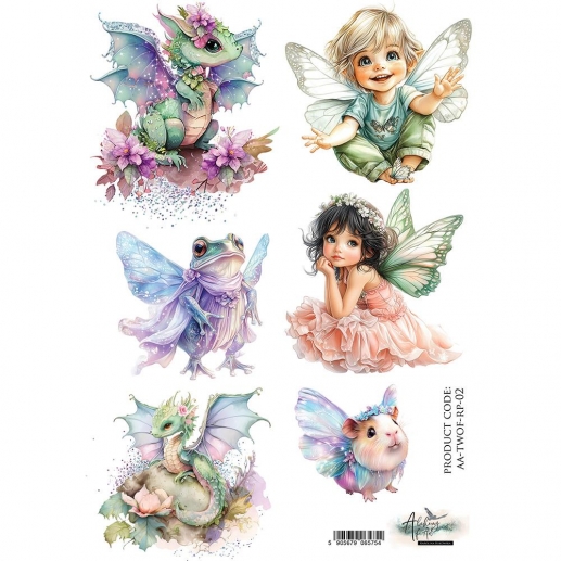 Decoupage Papper Alchemy of Art - The World of Fairies