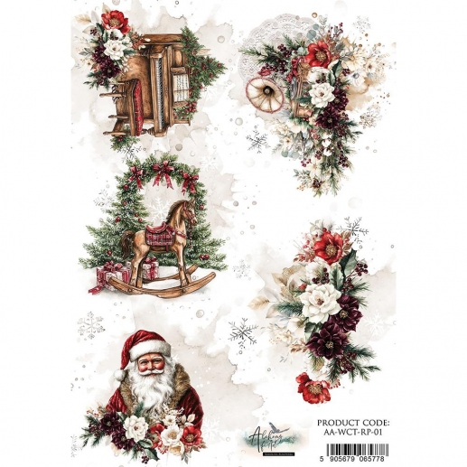 Decoupage Papper Alchemy of Art - Wonderful Christmas Time I