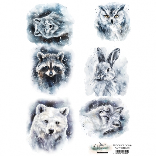 Decoupage Papper Alchemy of Art - Magic of the Northern Lights