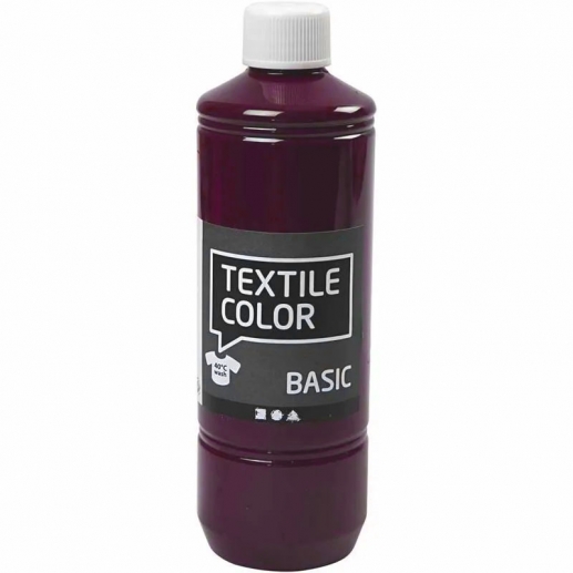Textil Färg Lila Aubergine 500 ml Textilfärg Basic