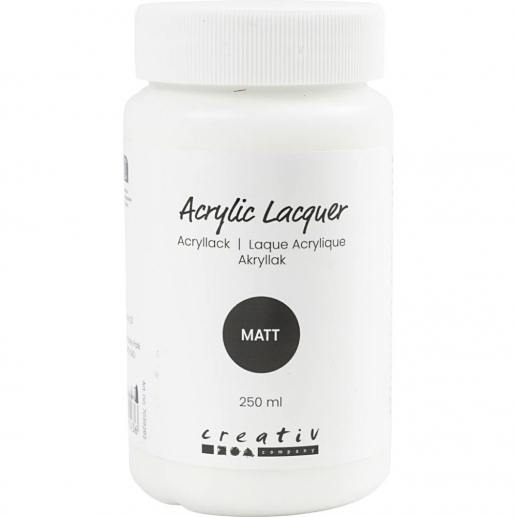 Akryllack Matt - 250 ml - Skyddande Allround Lack