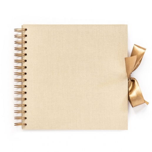 Fotoalbum Spiralbundet - 20,5x20,5 cm - Light Beige - 30 sidor