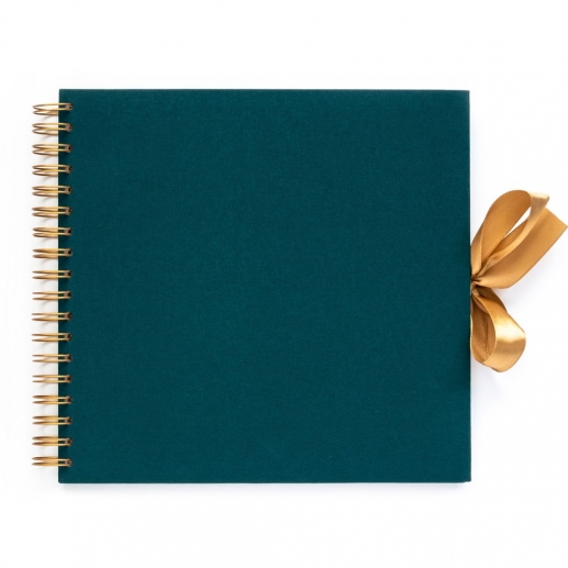 Fotoalbum Spiralbundet - 24,5x23 cm - Dark Green - 30 sidor