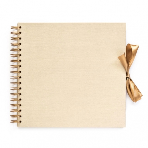 Fotoalbum Spiralbundet - 24,5x23 cm - Light Beige - 30 sidor