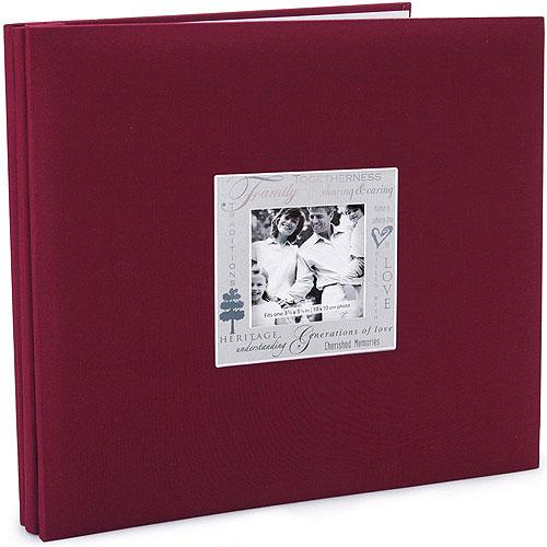 Album 8”x8” Expressions Family Burgundy Postbound 8 Tum
