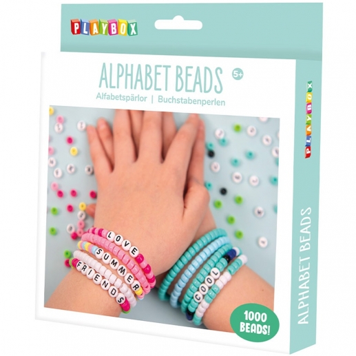 Pysselset Bokstavspärlor - Armband med Namn