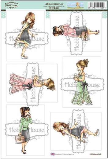 Elisabeth Bell Stamps Topper Sheet A4 All Dressed Up Pappersblock Paper Pad 4 8 Tum