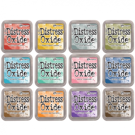 Distress Oxide 12 dynor Tim Holtz Stämpeldyna