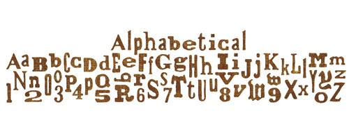 Dies Alfabet Sizzix Alphabetical Stansmaskin