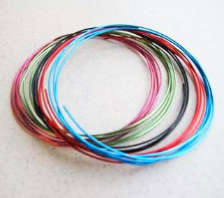 Aluminium Wire 1mm 5 st Flerfärgade och tråd