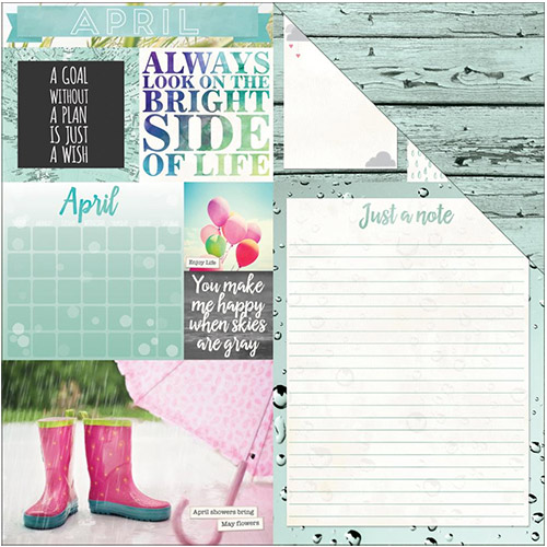 Papper Bo Bunny Calendar Girl April Scrapbooking