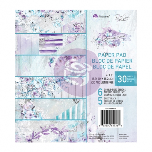 Paper Pad Prima Marketing - Aquarelle Dreams - 6x6 Tum