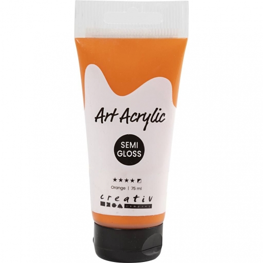 Pigment Art Acrylic Orange Opaque Fade Resistant 75 ml Studiofärg